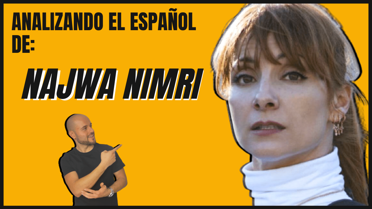 Analizando el español de los famosos Najwa Nimri la casa de papel y Vis a Vis aprender español actividades con vídeo interactivo aprender español